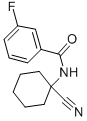 N-(1-CYANO-CYCLOHEXYL)-3-FLUORO-BENZAMIDE Struktur