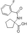 1-(2-FLUORO-BENZOYLAMINO)-CYCLOPENTANECARBOXYLIC ACID Struktur