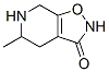 Isoxazolo[5,4-c]pyridin-3(2H)-one, 4,5,6,7-tetrahydro-5-methyl- (9CI) Struktur