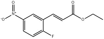 Ethyl (2E)-3-(2-fluoro-5-nitrophenyl)prop-2-enoate Struktur