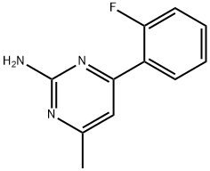 4-METHYL-6-(2-FLUOROPHENYL)PYRIMIDIN-2-AMINE Struktur