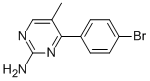 4-(4-BROMOPHENYL)-5-METHYLPYRIMIDIN-2-AMINE Struktur