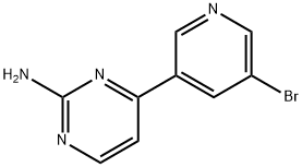 4-(5-BROMOPYRIDIN-3-YL)PYRIMIDIN-2-AMINE Struktur