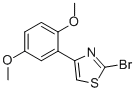 2-BROMO-4-(2,5-DIMETHOXYPHENYL)THIAZOLE Struktur