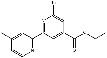 ETHYL 6-BROMO-4'-METHYL-2,2'-BIPYRIDINE-4-CARBOXYLATE Struktur