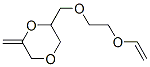 1,4-Dioxane,  2-[[2-(ethenyloxy)ethoxy]methyl]-6-methylene- Struktur