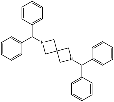 2,6-BIS(DIPHENYLMETHYL)-2,6-DIAZASPIRO[3.3]HEPTANE Struktur