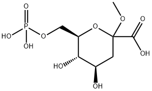 METHYL 3-DEOXY-D-ARABINO-HEPTULOPYRANOSIDE-7-PHOSPHATE Struktur