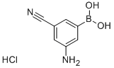 3-AMINO-5-CYANOBENZENEBORONIC ACID HYDROCHLORIDE 97 Struktur