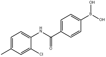 4-(2-CHLORO-4-METHYLPHENYLCARBAMOYL)PHENYLBORONIC ACID Struktur