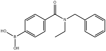 4-(BENZYL(ETHYL)CARBAMOYL)PHENYLBORONIC ACID Struktur