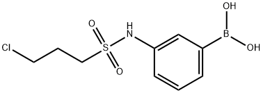 3-(3-CHLOROPROPYLSULPHONAMIDO)BENZENEBORONIC ACID 98 Struktur