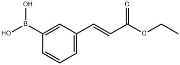 3-((E)-3-ETHOXY-3-OXO-1-PROPEN-1-YL)BENZENEBORONIC ACID 98 Struktur