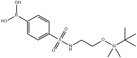 4-{N-[2-(TERT-BUTYLDIMETHYLSILYLOXY)ETHYL]SULPHAMOYL}BENZENEBORONIC ACID 96 price.