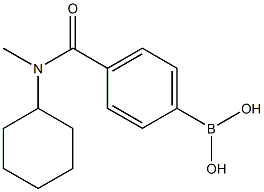 4-(CYCLOHEXYL(METHYL)CARBAMOYL)PHENYLBORONIC ACID Struktur