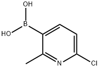 6-CHLORO-2-METHYLPYRIDINE-3-BORONIC ACID Struktur