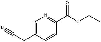 Ethyl 5-(cyanomethyl)-2-pyridinecarboxylate Struktur