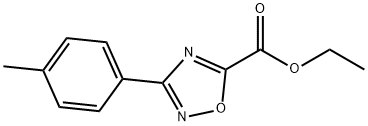 3-(4-methylphenyl)-1,2,4-Oxadiazole-5-carboxylic acid ethyl ester Struktur