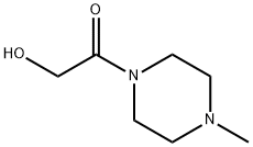 Piperazine, 1-(hydroxyacetyl)-4-methyl- (9CI) Struktur