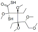 D-Glucose, 2,3,4,5,6-penta-O-methyl-, diethyl dithioacetal Struktur