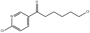 2-CHLORO-5-(6-CHLOROHEXANOYL)PYRIDINE Struktur