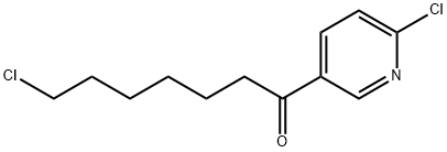 2-CHLORO-5-(7-CHLOROHEPTANOYL)PYRIDINE Struktur