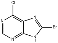 8-bromo-6-chloro-9H-purine Struktur