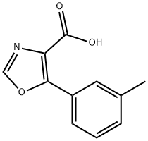 5-(3-METHYLPHENYL)-1,3-OXAZOLE-4-CARBOXYLIC ACID Struktur