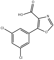 5-(3,5-DICHLOROLPHENYL)-1,3-OXAZOLE-4-CARBOXYLIC ACID Struktur