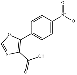 5-(4-Nitrophenyl)oxazole-4-carboxylic acid Struktur