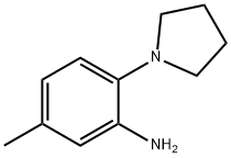 5-Methyl-2-(1-pyrrolidinyl)aniline Struktur