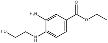 Ethyl 3-amino-4-[(2-hydroxyethyl)amino]benzoate Struktur