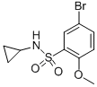 5-BROMO-N-CYCLOPROPYL-2-METHOXYBENZENESULPHONAMIDE 97 Struktur