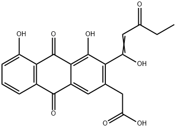 aklanonic acid Struktur