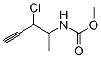 Carbamic  acid,  (2-chloro-1-methyl-3-butynyl)-,  methyl  ester  (9CI) Struktur