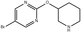 5-BROMO-2-(PIPERIDIN-3-YLOXY)PYRIMIDINE Struktur