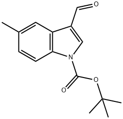 1-Boc-5-methyl-3-formylindole Struktur