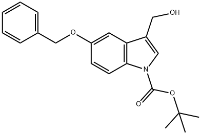 1-Boc-5-benzyloxy-3-hydroxymethylindole Struktur