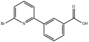 3-(6-Bromopyridin-2-yl)benzoic acid Struktur