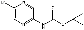 (5-BROMOPYRAZIN-2-YL)CARBAMIC ACID TERT-BUTYL ESTER Struktur