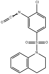 1-(4-CHLORO-3-ISOCYANATOBENZENESULFONYL)-1,2,3,4-TETRAHYDROQUINOLINE Struktur