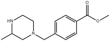 METHYL 4-(3-METHYLPIPERAZIN-1-YLMETHYL)BENZOATE Struktur