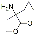 Cyclopropaneacetic acid, alpha-amino-alpha-methyl-, methyl ester (9CI) Struktur