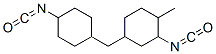 2-isocyanato-4-[(4-isocyanatocyclohexyl)methyl]-1-methylcyclohexane Struktur