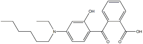 o-[4-(Ethylhexylamino)-2-hydroxybenzoyl]benzoic acid Struktur