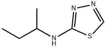 1,3,4-Thiadiazol-2-amine,  N-(1-methylpropyl)- Struktur