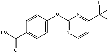 4-{[4-(TRIFLUOROMETHYL)PYRIMIDIN-2-YL]OXY}BENZOIC ACI Struktur