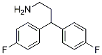 3,3-bis(4-fluorophenyl)propan-1-aMine Struktur