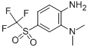 N1,N1-dimethyl-5-(trifluoromethylsulfonyl)benzene-1,2-diamine Struktur