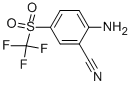 2-amino-5-(trifluoromethylsulfonyl)benzonitrile Struktur